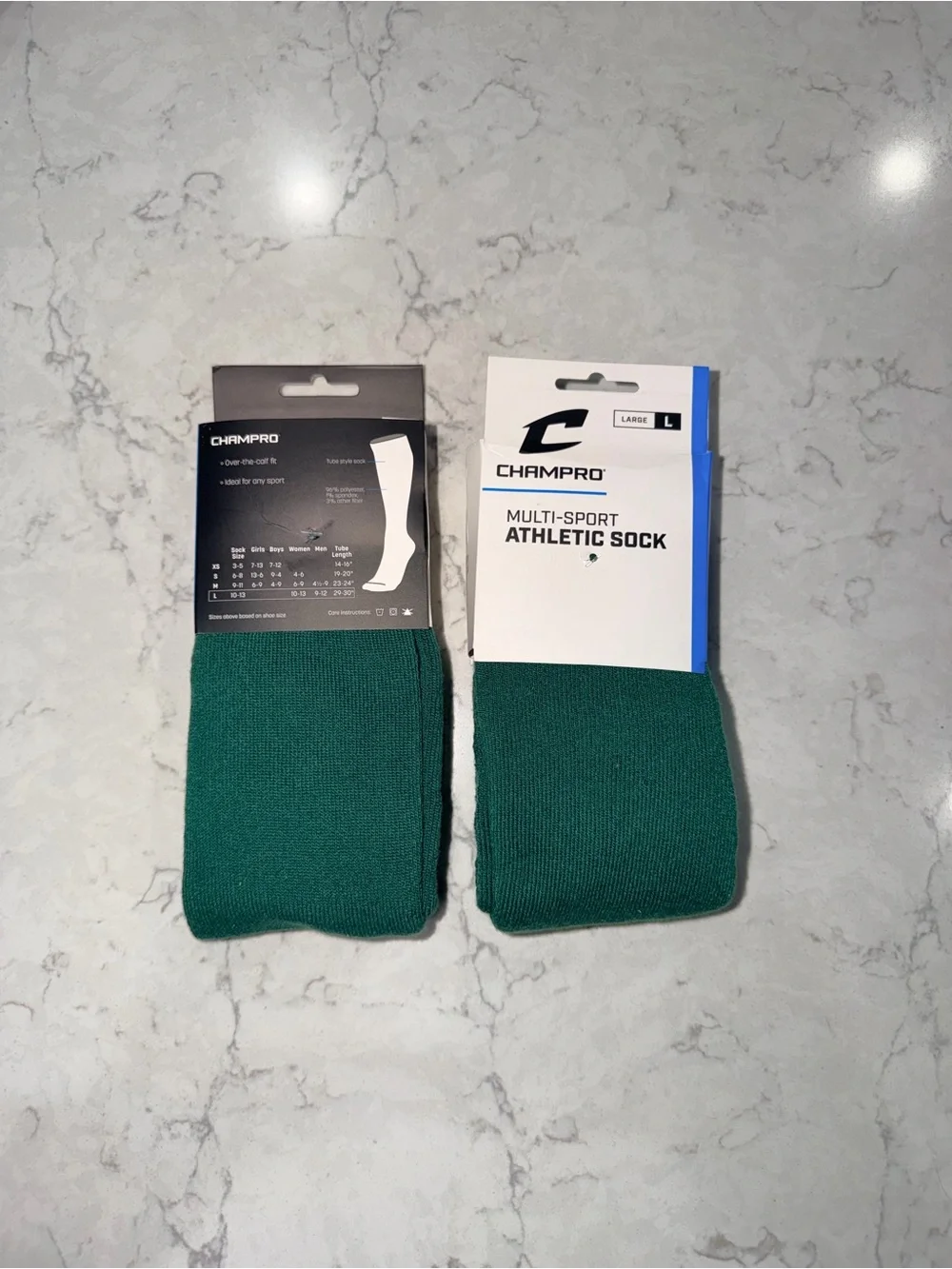 Champro Multi-Sport Athletic Socks - Green (Large)